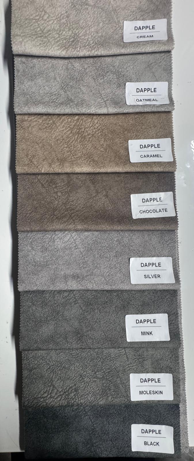 Dapple fabric swatches