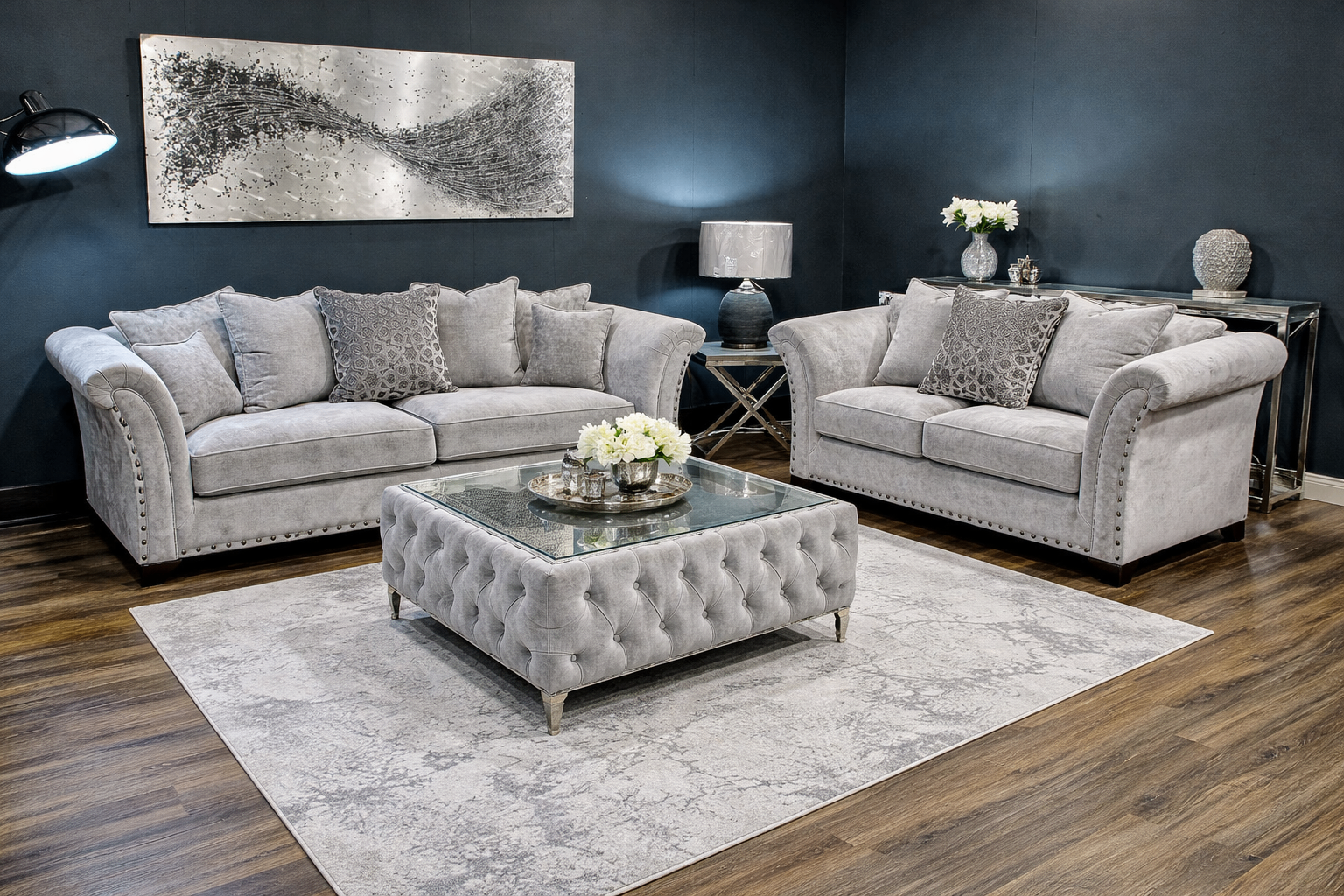 Harrison 3 + 2 Set — Dove Grey