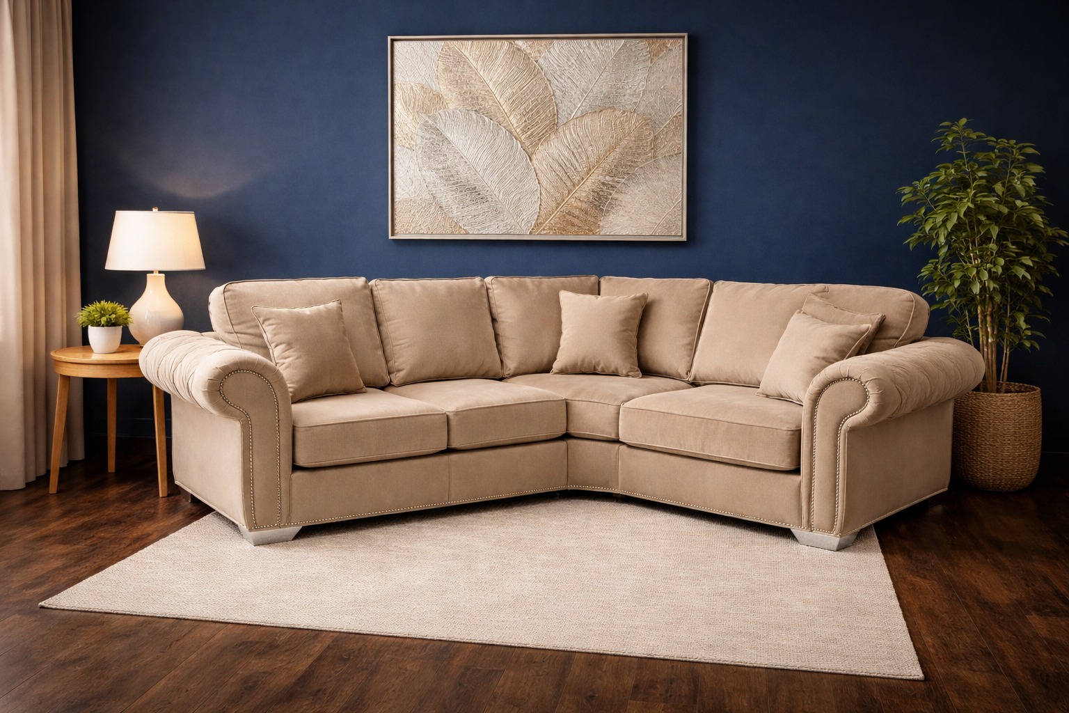 Rio Swan Chesterfield 2C2 Corner — Mink