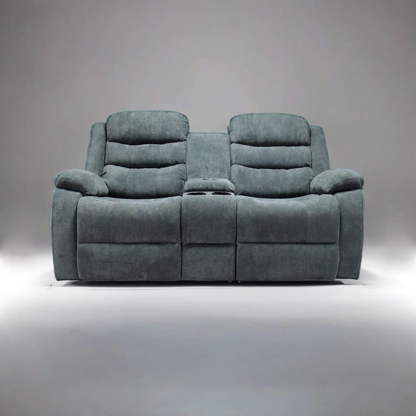 Roma Recliner 2 Seater — Slate Fiber