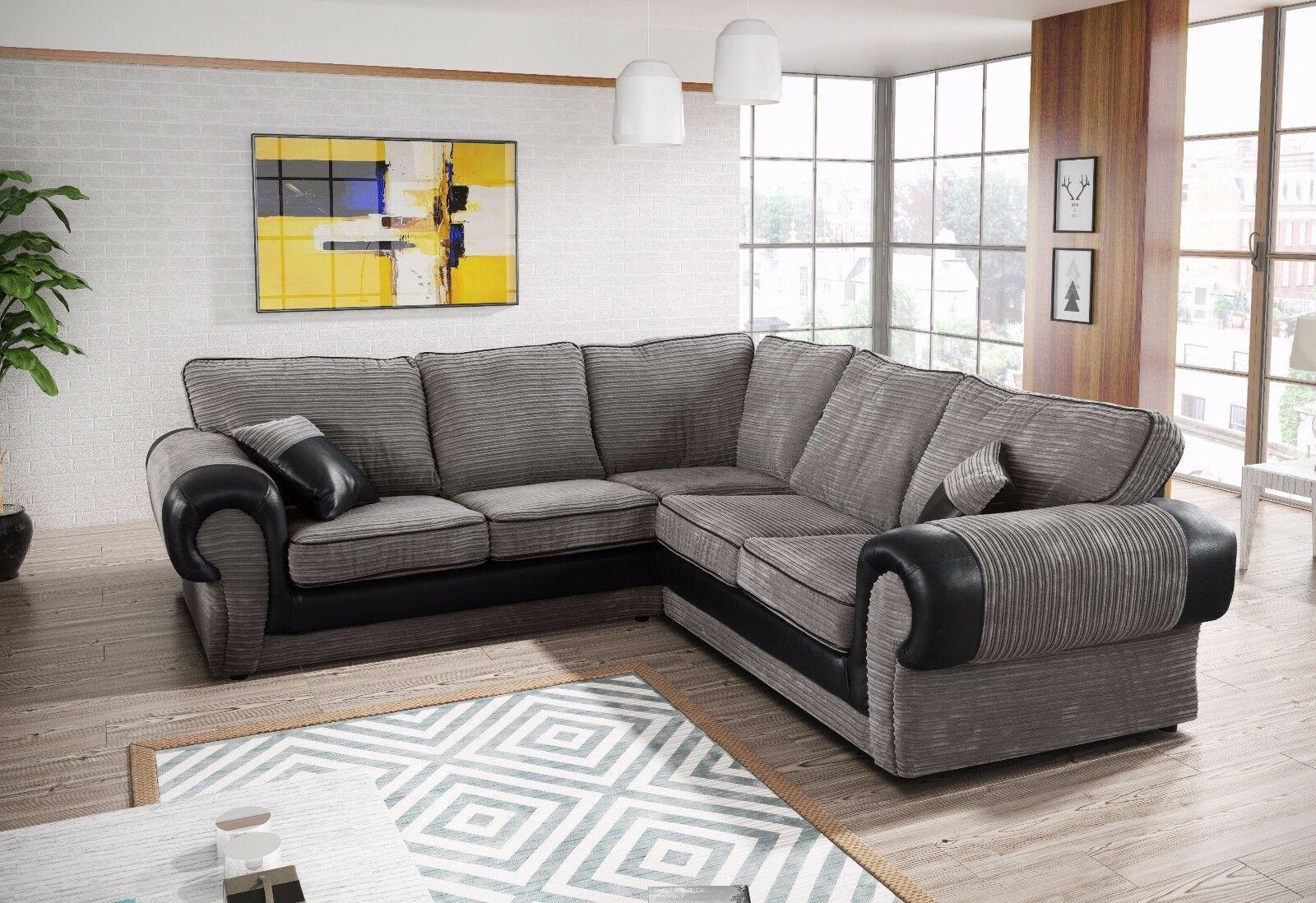 Tango 2C2 Corner Sofa — Grey Jumbo Cord