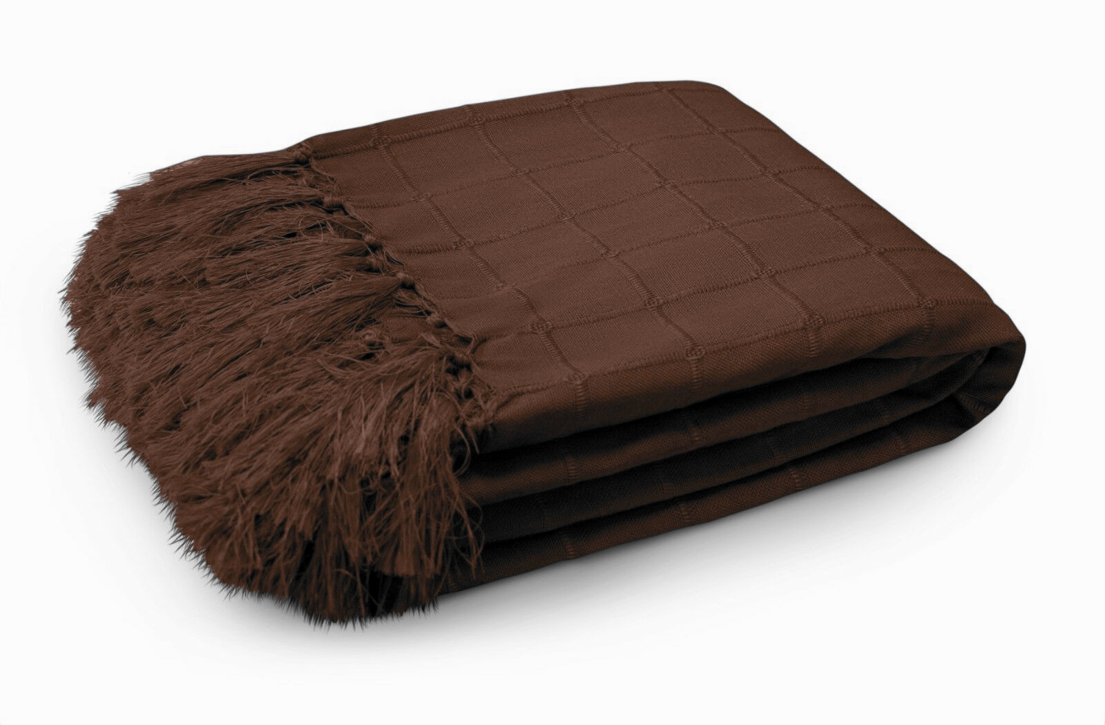 Chocolate Fringe Throw