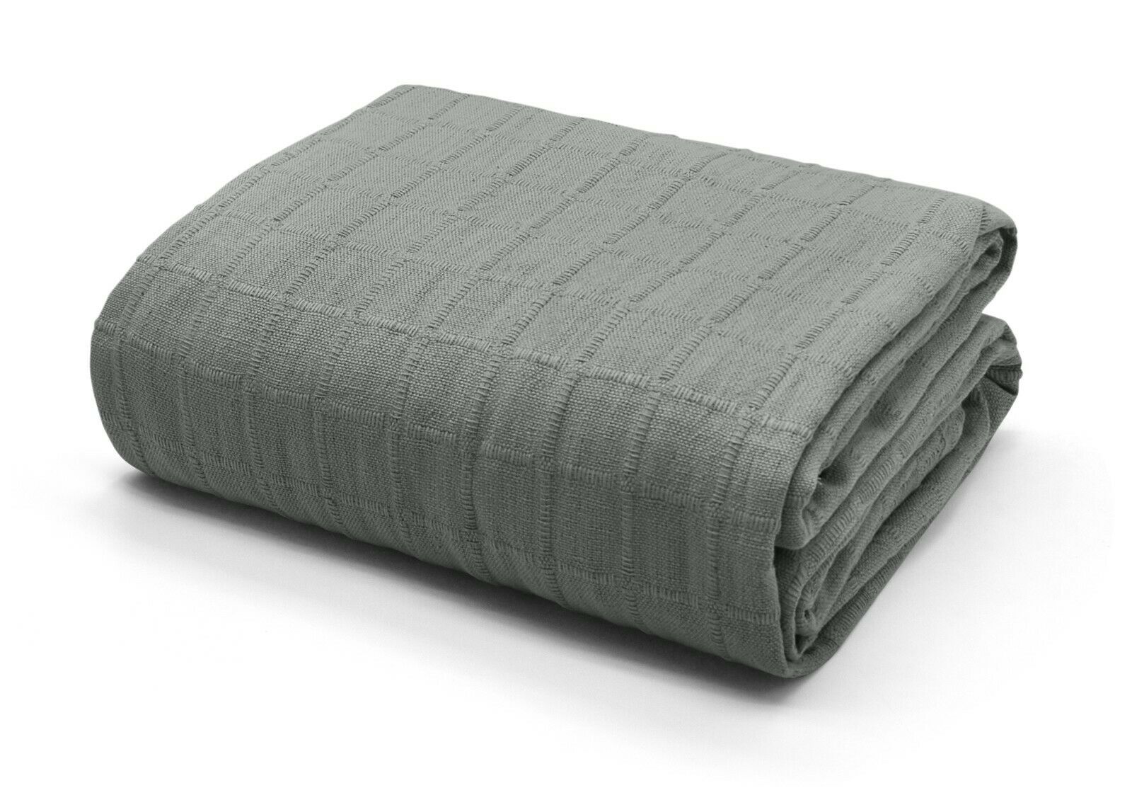 Sage Grey Woven Throw